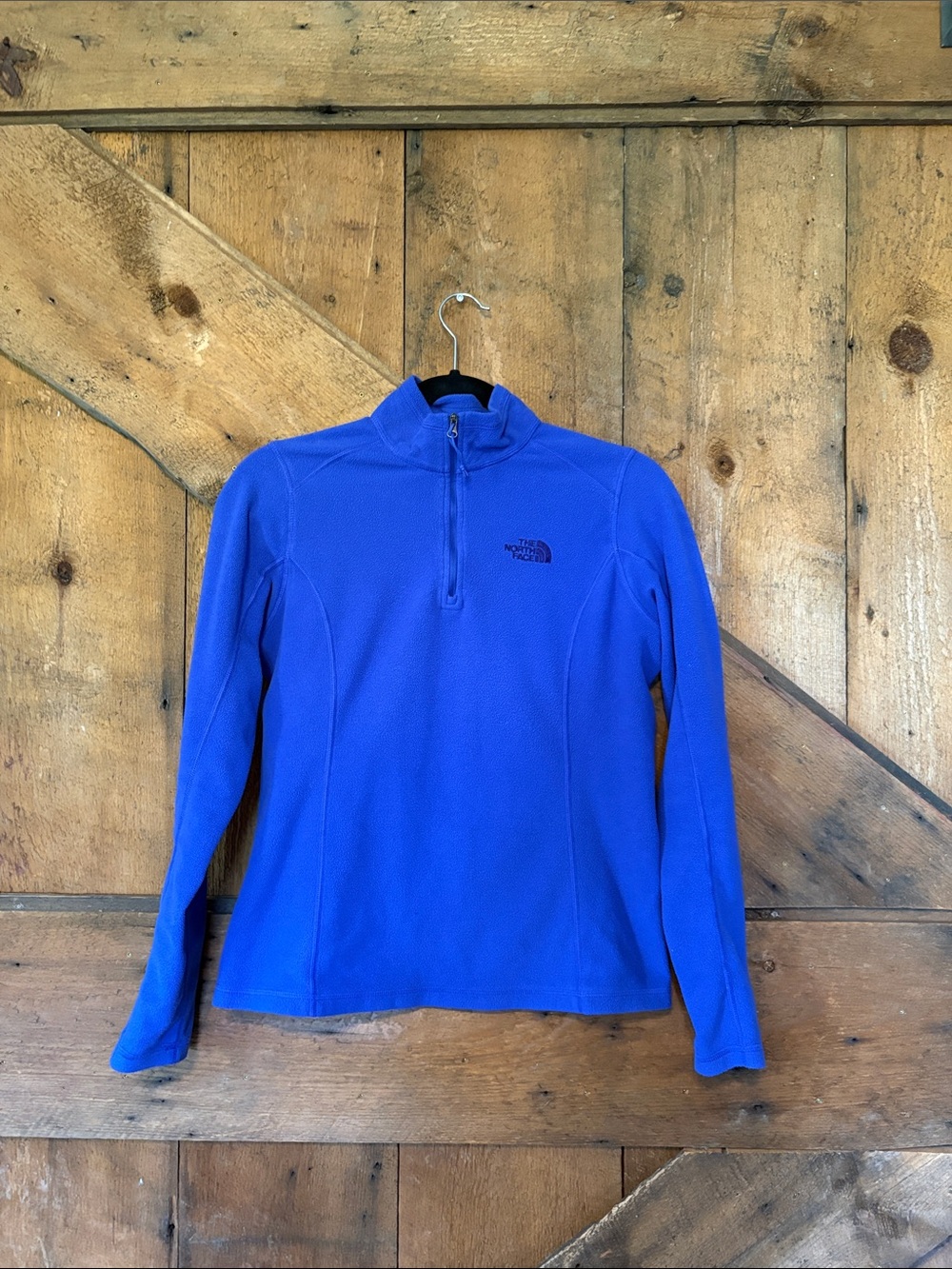 The North Face Purple Quarter-Zip Fleece Pullover